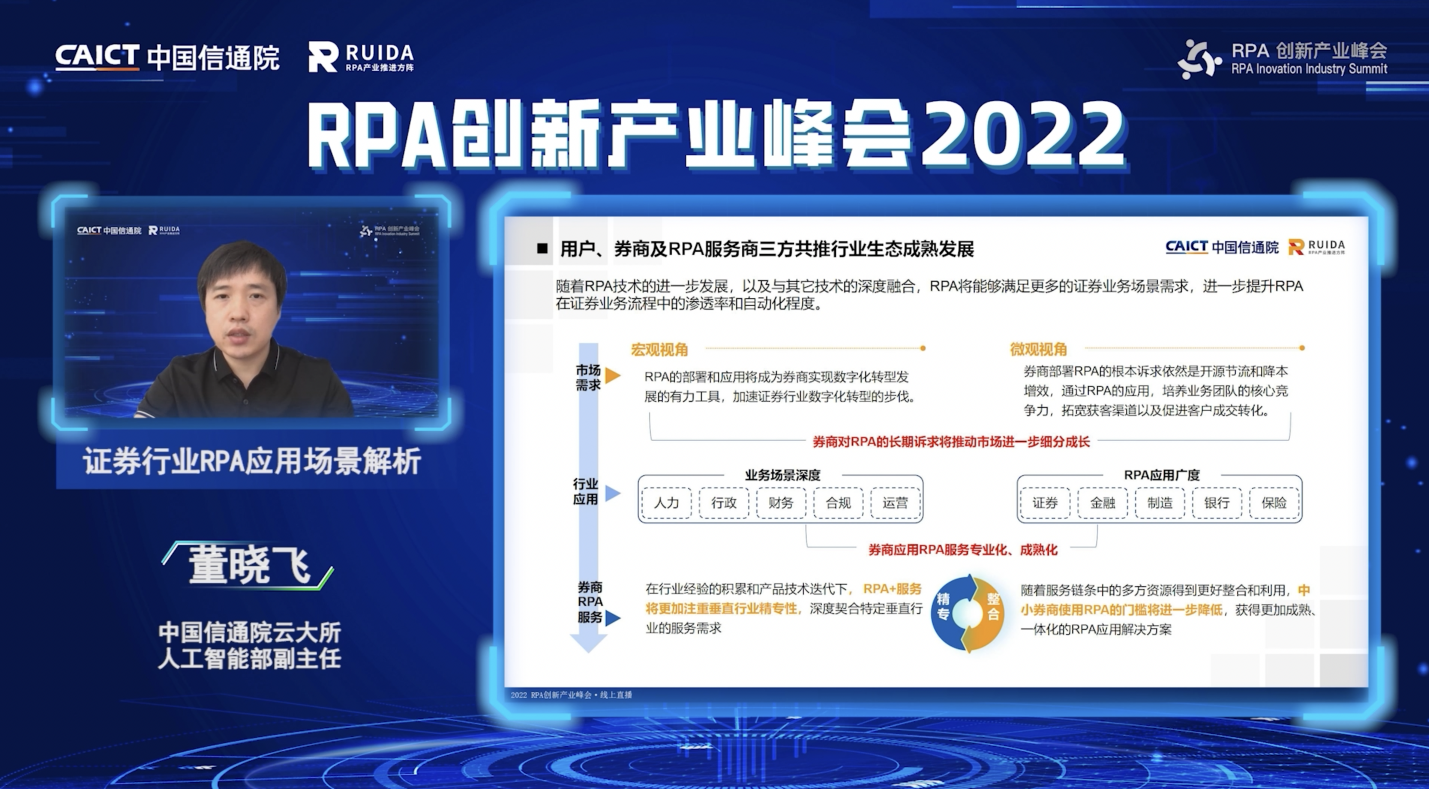 数据流程双驱动,共建数智新未来——中国信通院RPA创新产业峰会云端召开(图5) 1661329054587574.png