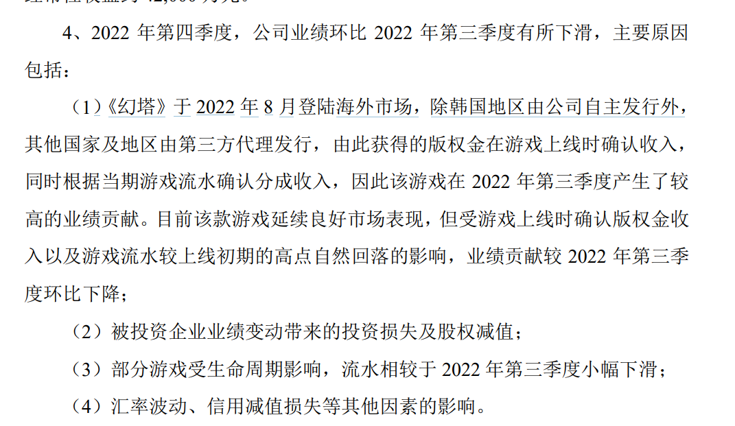 完美世界业绩预告:2022年净利同比增超268%,《幻塔》为最大功臣(图4)