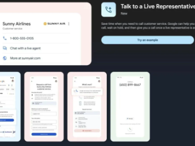 谷歌推出新功能“Talk to a Live Representative”，缩短用户等待客服时间